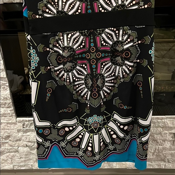 Nicole Blue black white Patterned Dress size 16 - Picture 10 of 10